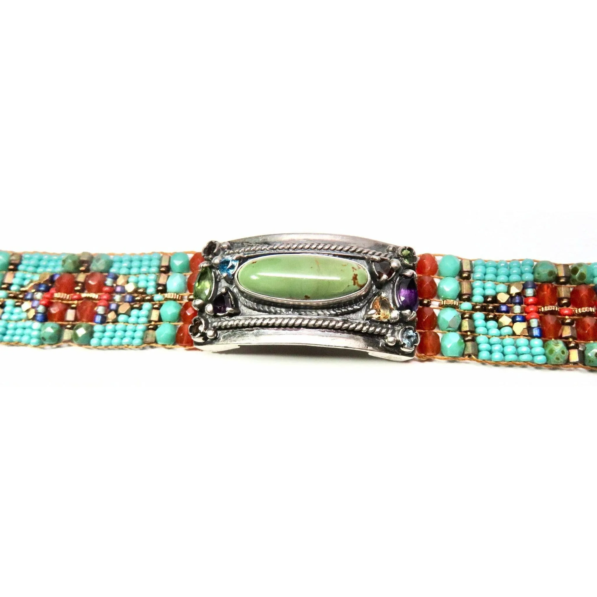 Chili Rose "Rust Ranch" Cowgirl  Gemstone Bracelet