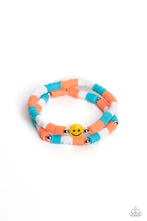 In SMILE - Orange Bracelet - Paparazzi Accessories