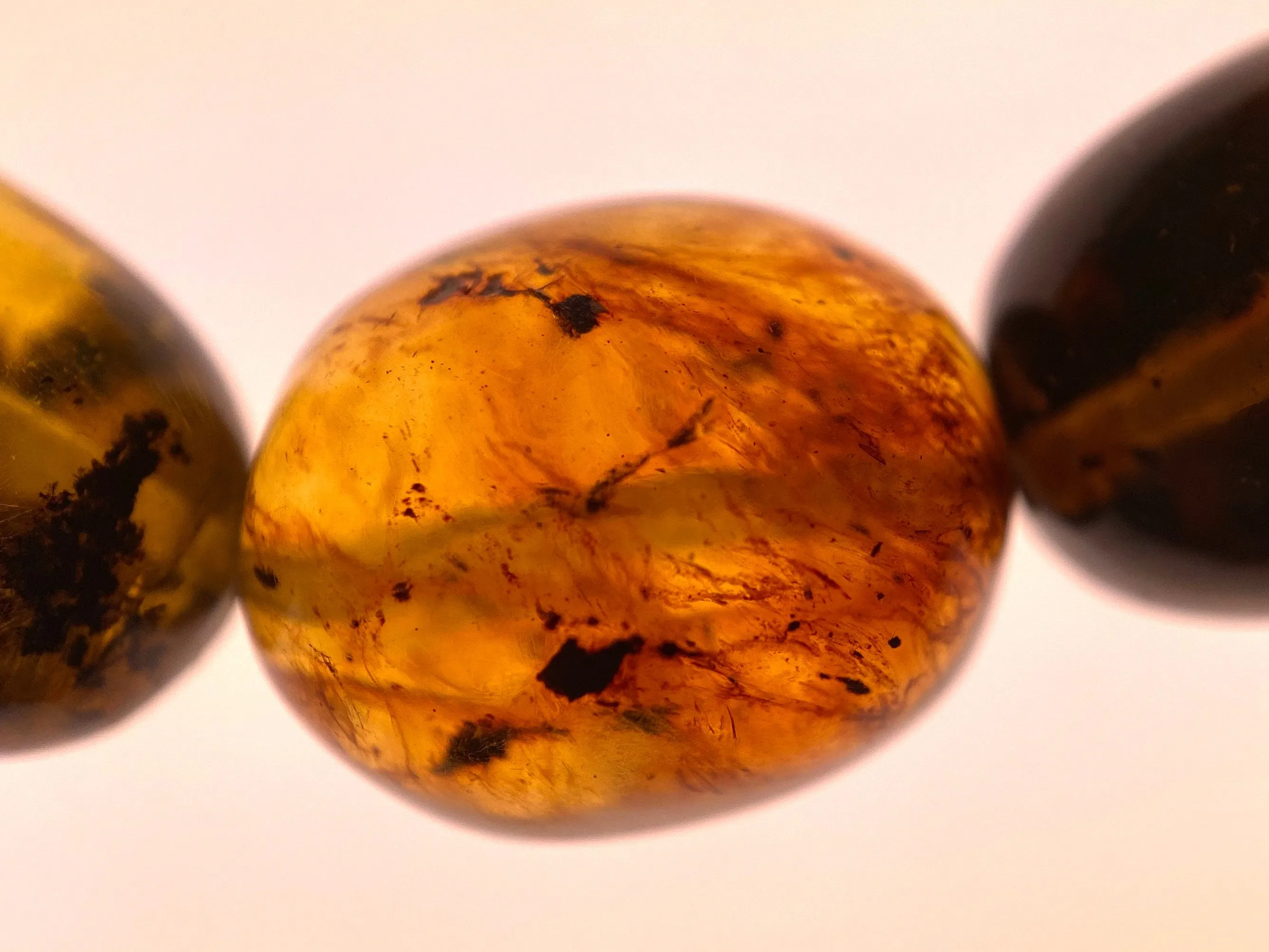 Mexican AMBER Crystal Bracelet - Beaded Bracelet, Handmade Jewelry, Healing Crystals and Stones, 48290