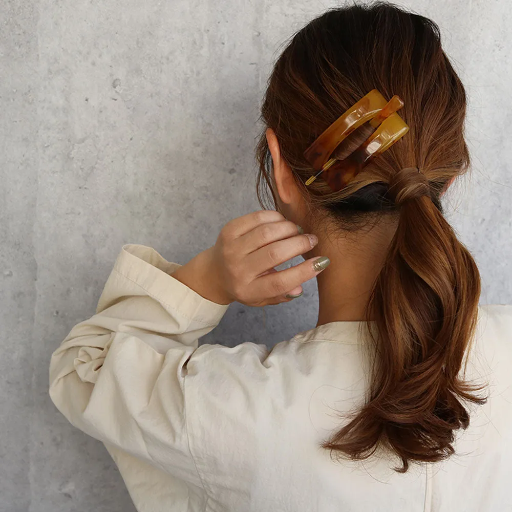 Rectangle Stick Barrette Hair Majeste