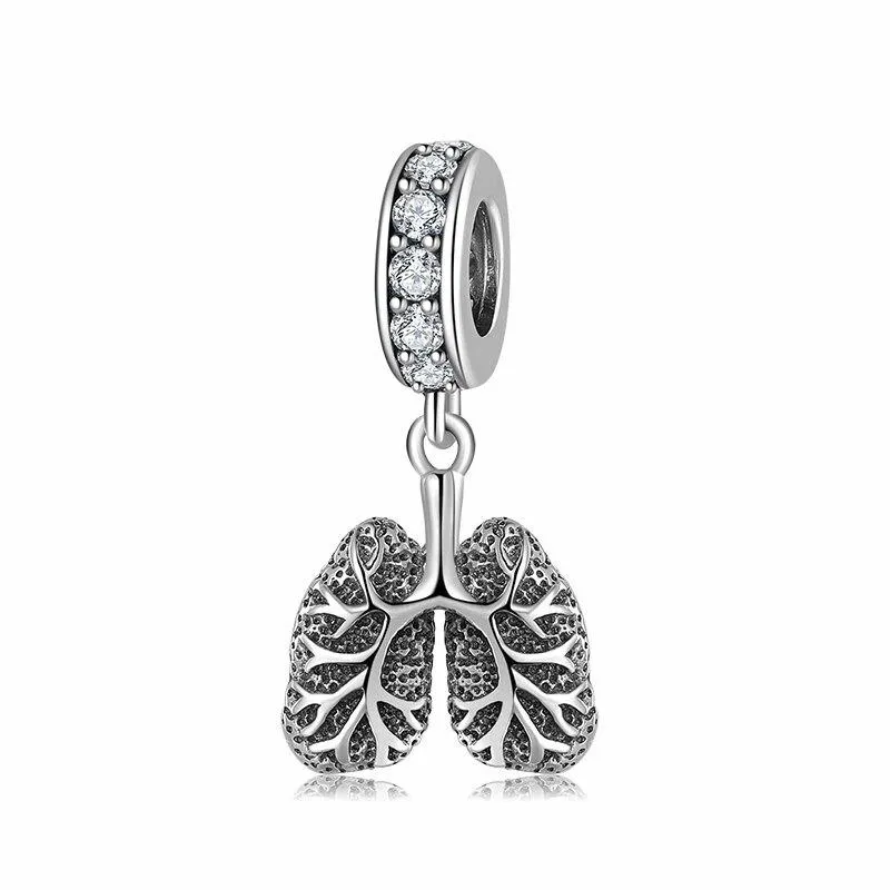 Sparkling Zircon Medical Nurse Hat Charm Beads